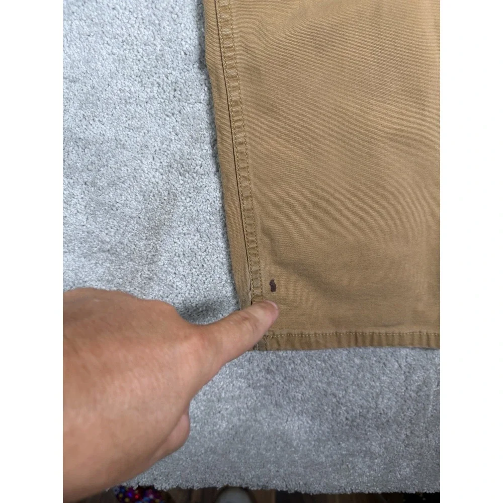Carhartt Men's 32x30* Khaki Rugged Flex Relaxed Fit Canvas Work Pants BN2517-M
